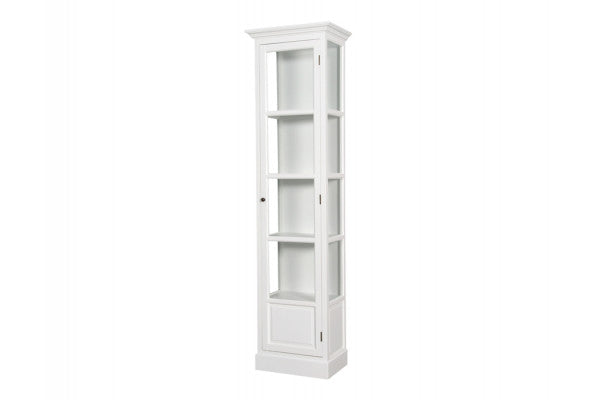Se Agersø Vitrineskab ⇒ 205x55x36 cm ⇒ Hvid Hvid ⇒ Udsalg og Tilbud Nu
