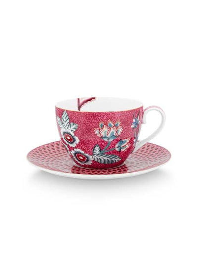 Se Cup & Saucer Flower Festival Dark Pink 280ml på udsalg! Billig fragt & hurtig levering. Stort udvalg i Pip Studio. Køb online nu!