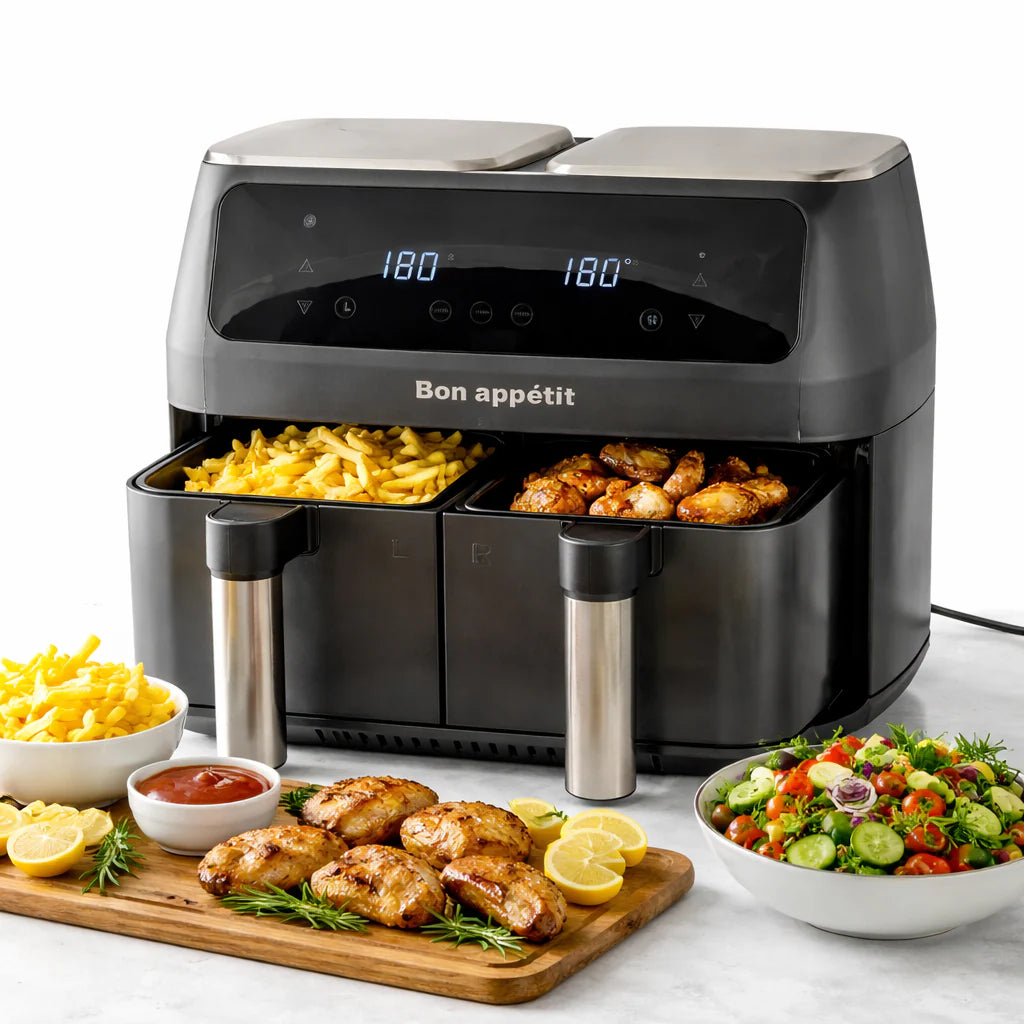 Airfryer 8,0 l (fedtfattig: grille bage stege og friturestege)