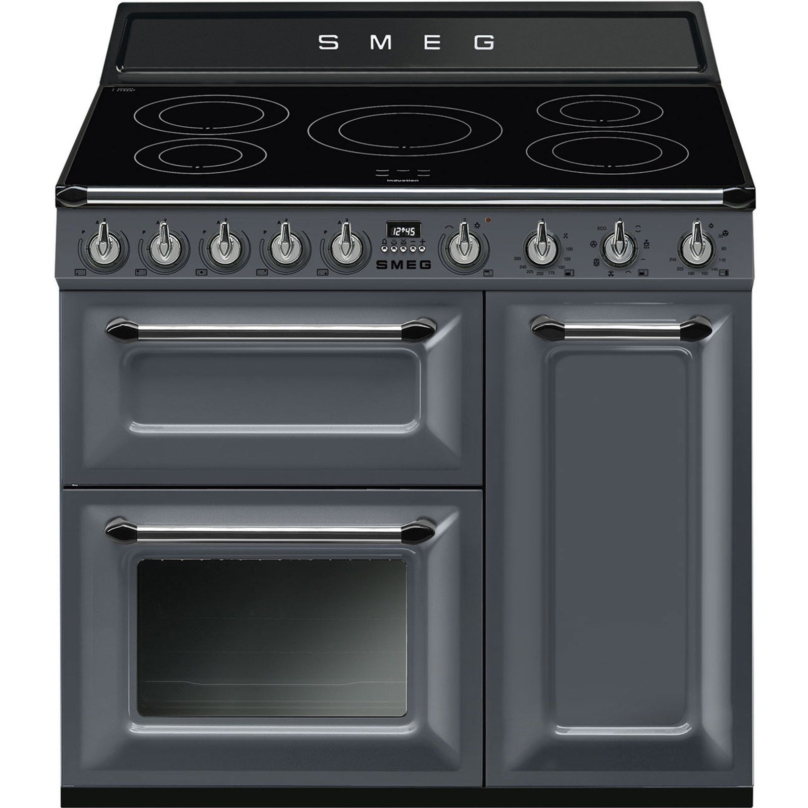 Smeg Smeg TR93IGR2 induktionskomfur, slate grey – billede i brug (Induktionskomfur)