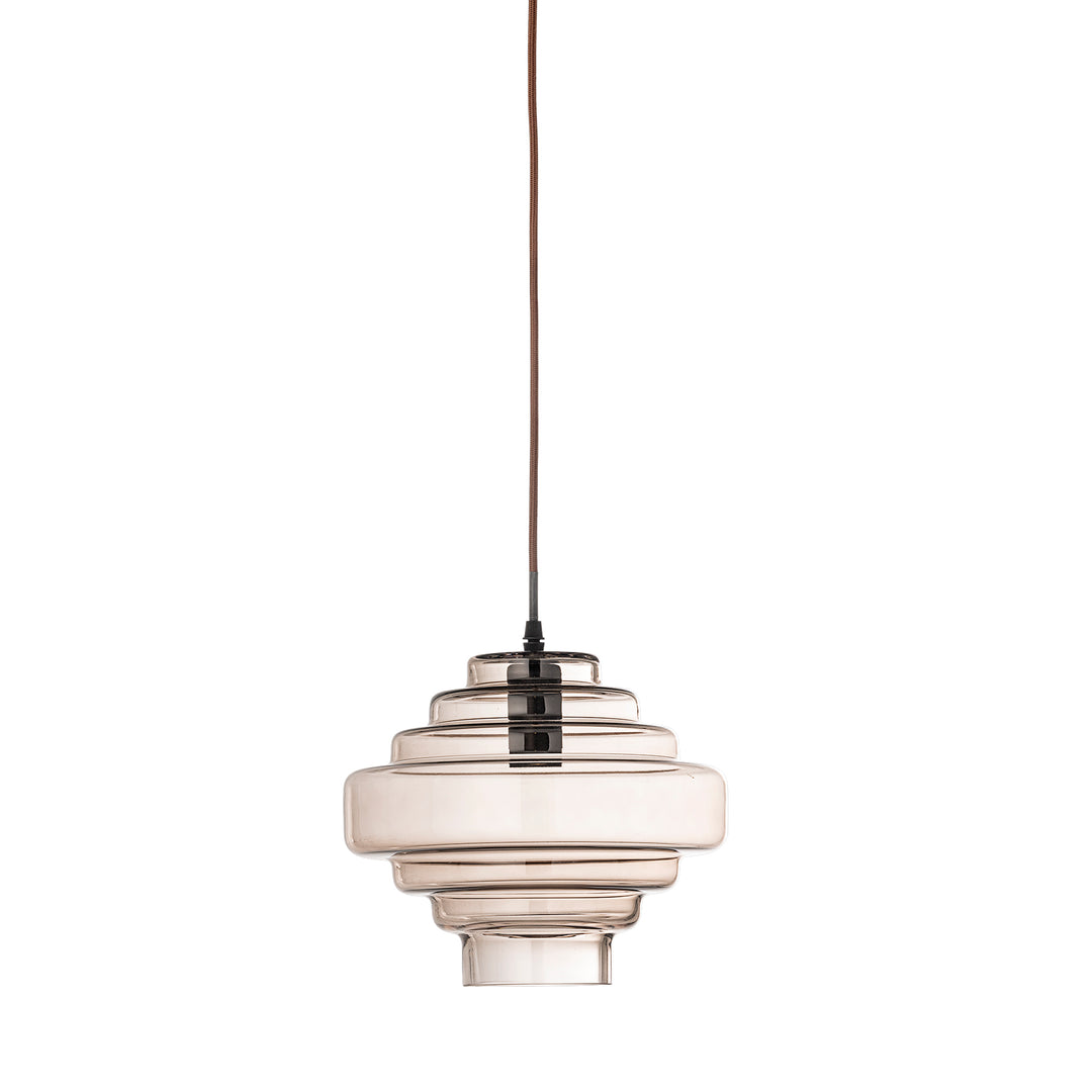 Produktbillede af CREATIVE COLLECTION Ilua loftlampe brun glas D27xH23 i premium kvalitet