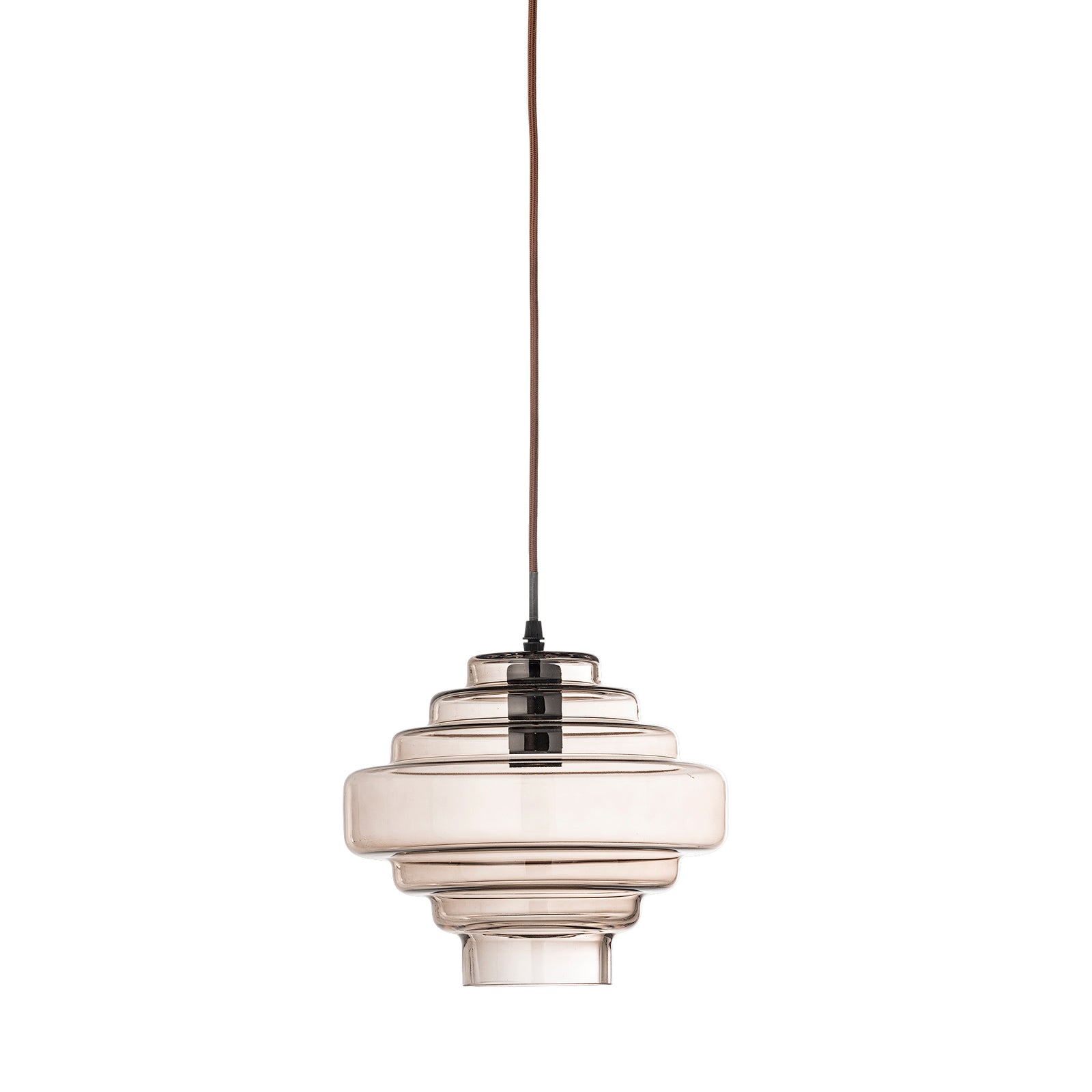 Produktbillede af CREATIVE COLLECTION Ilua loftlampe brun glas D27xH23 i premium kvalitet