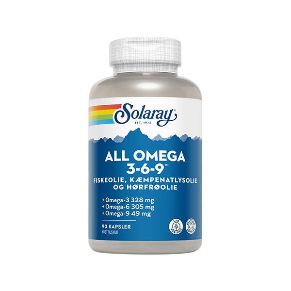 Produktbillede af Solaray All Omega 3-6-9 90 kaps. på tilbud