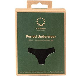 Detaljeret produktbillede af AllMatters Menstruationstrusser Bikini Underwear Light/Moderate XL på tilbud