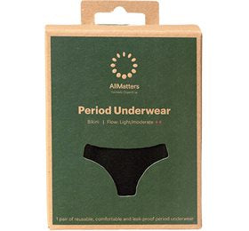 Detaljeret produktbillede af AllMatters Menstruationstrusser Bikini Underwear Light/Moderate XXL på tilbud