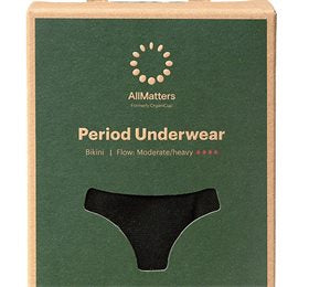 Detaljeret produktbillede af AllMatters Menstruationstrusser Bikini Underwear Moderate/heavy XL på tilbud
