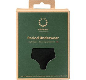 Detaljeret produktbillede af AllMatters Menstruationstrusse High Waist Underwear Light/Moderate XXL på tilbud