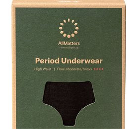 Detaljeret produktbillede af AllMatters Menstruationstrusse High Waist Underwear Moderate/heavy XL på tilbud