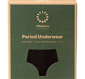 Detaljeret produktbillede af AllMatters Menstruationstrusse High Waist Underwear Moderate/heavy XXL på tilbud