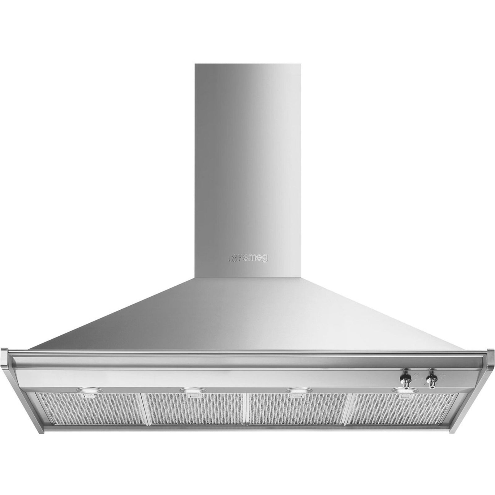 Smeg Smeg KD120HXE 120cm Victoria Vægmonteret Emhætte i Rustfrit Stål – produktbillede (Emhætter)