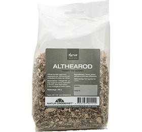 Detaljeret produktbillede af ND Althearod tørret og skåret 100 g. på tilbud