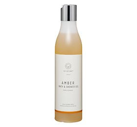 Detaljeret produktbillede af NaturFarm Amber Bath & Shower gel 250 ml. på tilbud