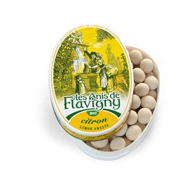 Detaljeret produktbillede af Biogan Anis pastiller m. citron Ø 50g. på tilbud