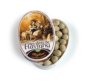 Detaljeret produktbillede af Biogan Anis pastiller m. lakrids Ø 50g. på tilbud