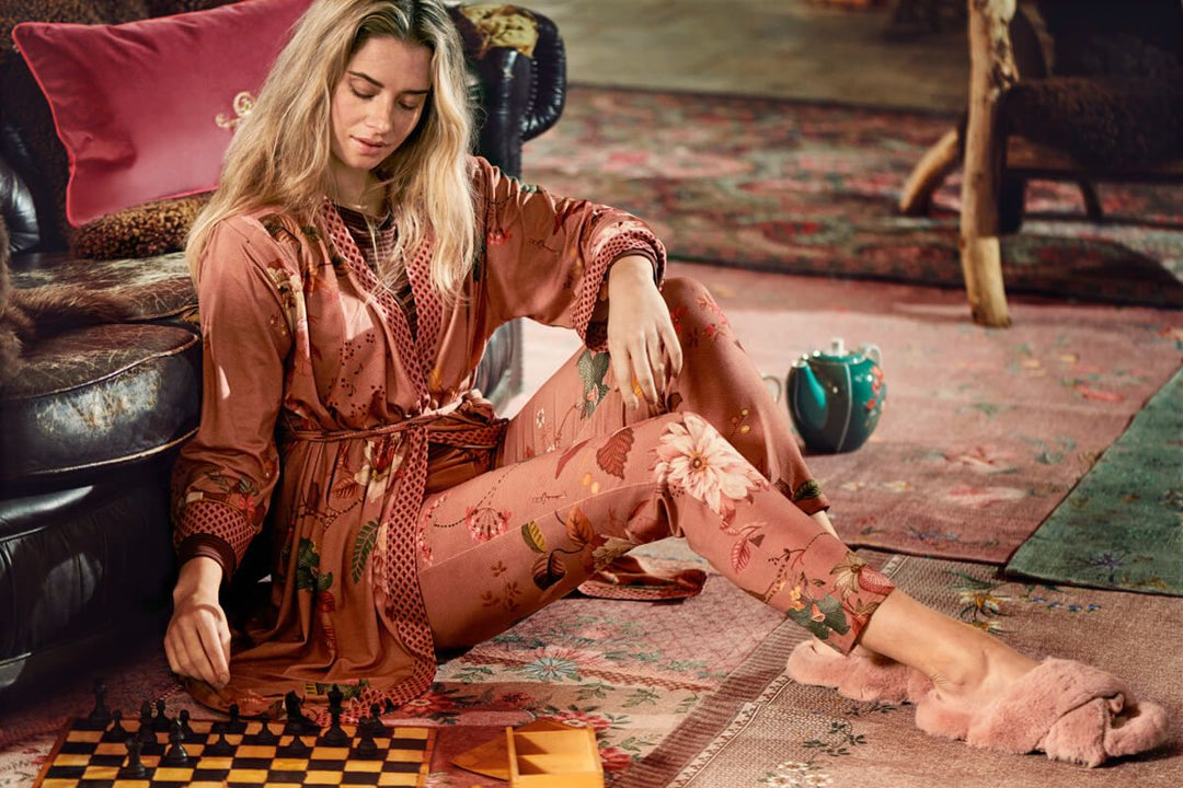 Produktbillede af XS Naomi Kimono Tokyo Bouquet Terra på tilbud i høj kvalitet