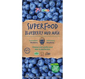 Detaljeret produktbillede af Ansigtmaske Mud Superfood Blueberry 7th Heaven 10 g på tilbud