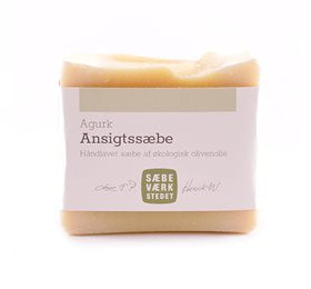 Produktbillede af Sæbeværkstedet Ansigtssæbe m. agurk 80g. på tilbud