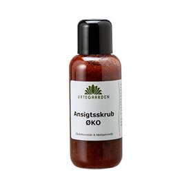 Detaljeret produktbillede af Urtegaarden Ansigtsskrub ØKO 100ml. på tilbud