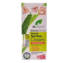 Produktbillede af Dr. Organic Antiseptisk Cream Tea Tree 50ml. på tilbud