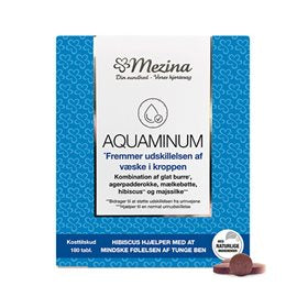 Detaljeret produktbillede af Mezina Aquaminum 180 tabletter 2 for 618,- på tilbud