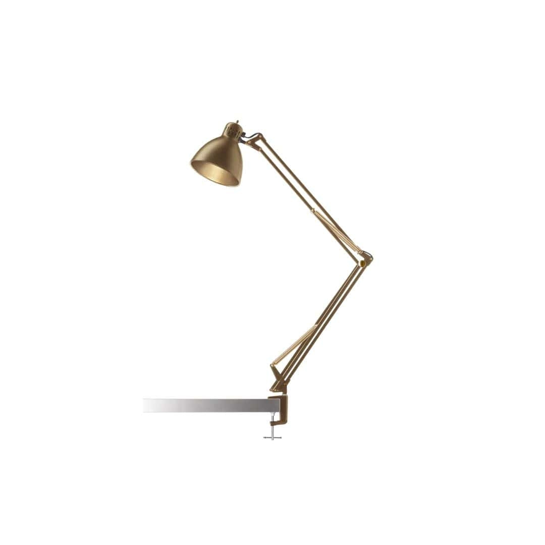 Produktbillede af Archi T1 Junior Bordlampe med klemme Messing Så længe lager haves -Nordic Living i premium kvalitet