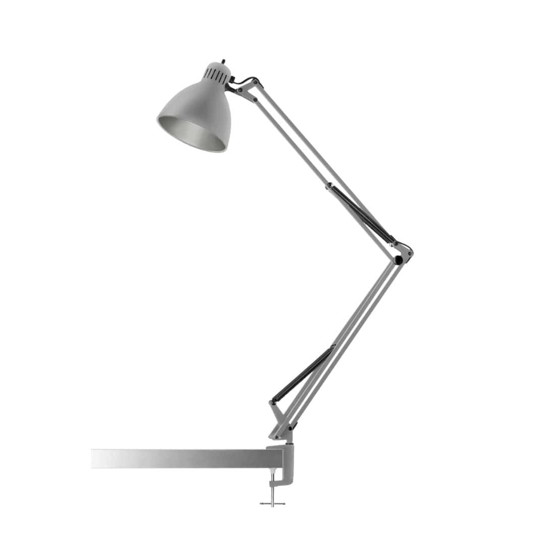 Produktbillede af Archi T2 Bordlampe med klemme mat Silk Grey Nordic Living så længe lager haves i premium kvalitet