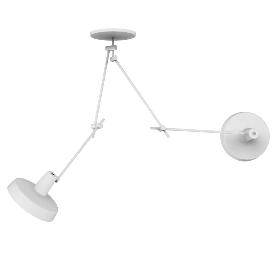 Produktbillede af Arigato Loftlampe Dobbelt Hvid Grupa Products i premium kvalitet