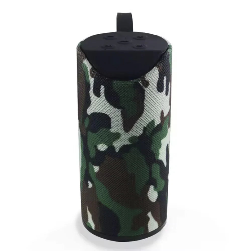 Bluetooth Højtaler 5W med Subwoofer og Stofdesign Army