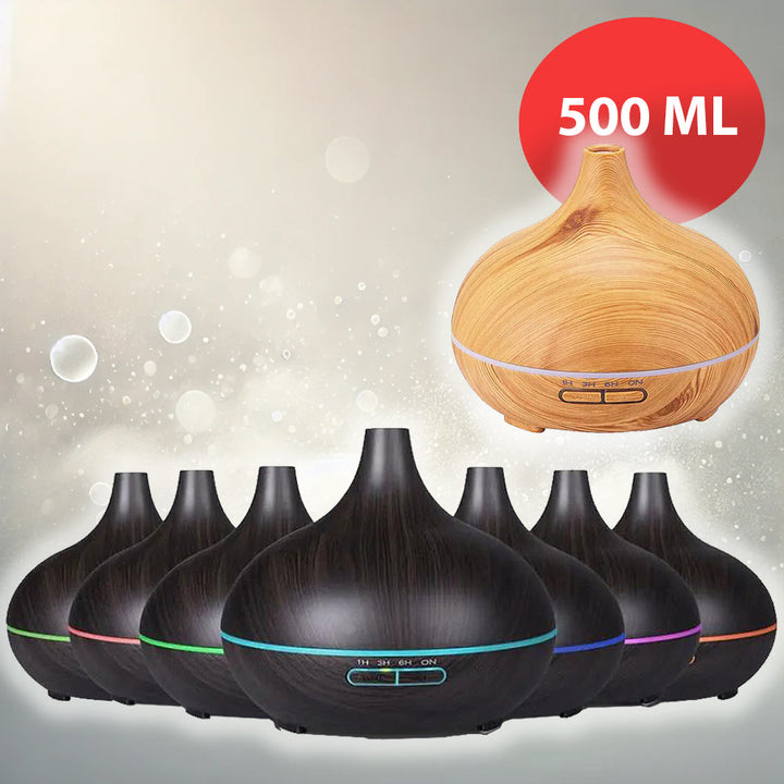 Produktbillede af Køb Aroma Diffuser 500 ml med trælook Mørkebrun på tilbud