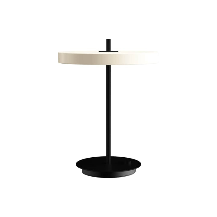 Asteria Bordlampe Perle Hvid m/ Sort base Umage