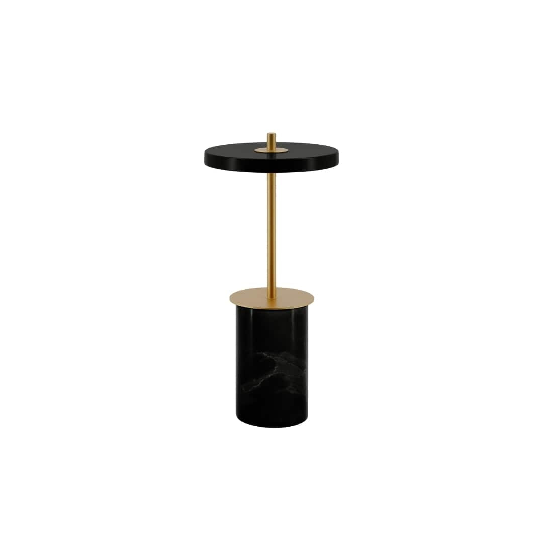 Produktbillede af Asteria Move Mini Bordlampe Sort Marmor Umage i premium kvalitet
