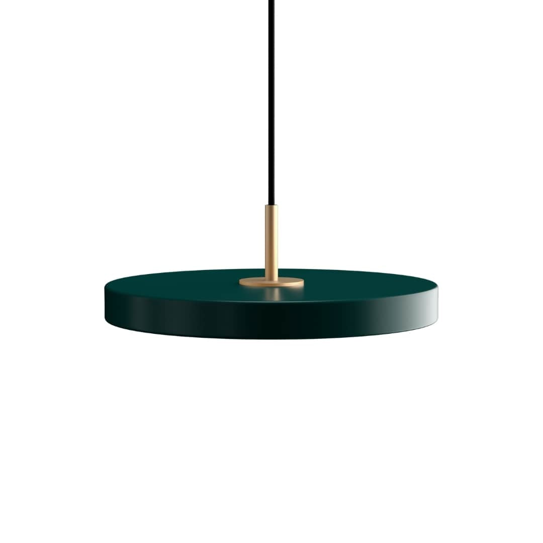 Asteria Plus Mini Pendel Forest Green m/ Messingtop Umage