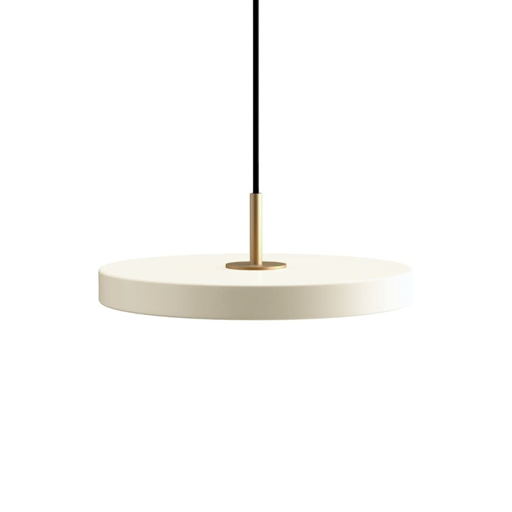 Asteria Plus Mini Pendel Pearl White m/ Messingtop Umage