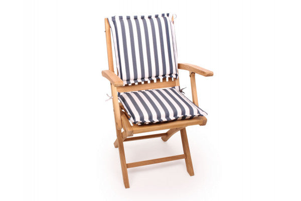 Aston Sædehynde - 38x38 cm Hvid-Mørkeblå Stribet ❤ Stort online udvalg i Gozomo.dk ❤ Billig fragt og hurtig levering 2 - 5 hverdage ❤ Varenummer: HML-DK30V481 / Ean: &