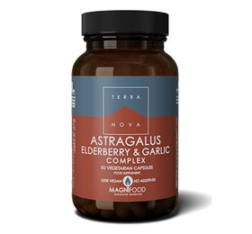 Produktbillede af Terranova Astragalus elderberry & garlic 50 kapsler på tilbud