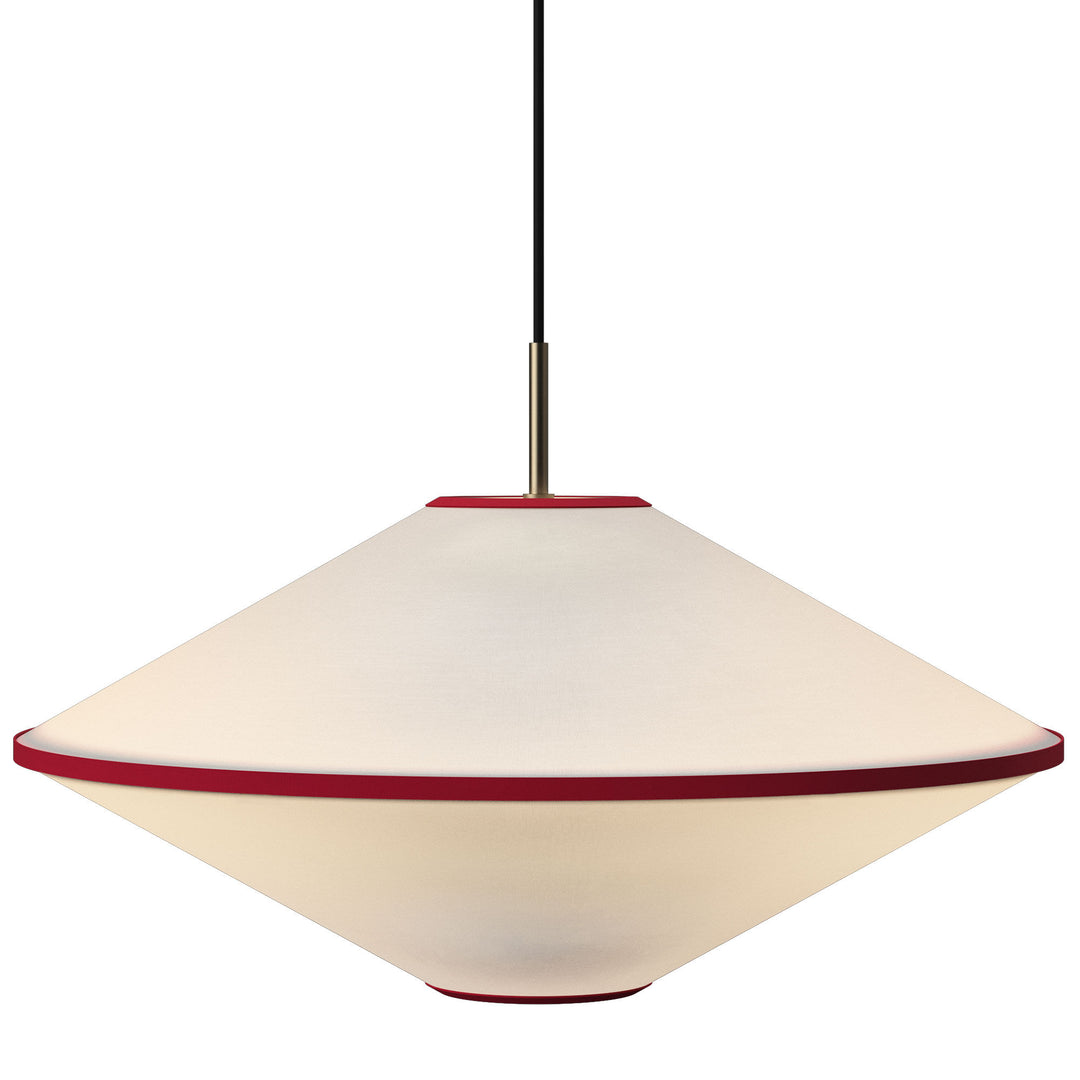 Edgeform Edgeform Tafta Pendel 52 cm, rød/offwhite – produktbillede (Lampe)