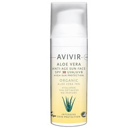 Produktbillede af AVIVIR Aloe Vera Anti-Age Sun Face SPF 30 50 ml. på tilbud