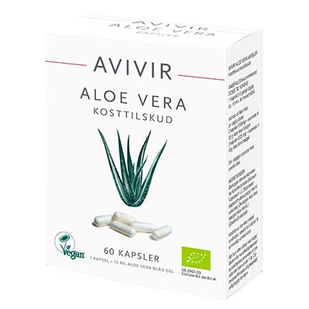 Produktbillede af Avivir Aloe Vera kapsler Ø 60 kap. på tilbud
