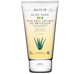 Produktbillede af Avivir Aloe Vera Kids sun lotion SPF 30 150 ml. på tilbud