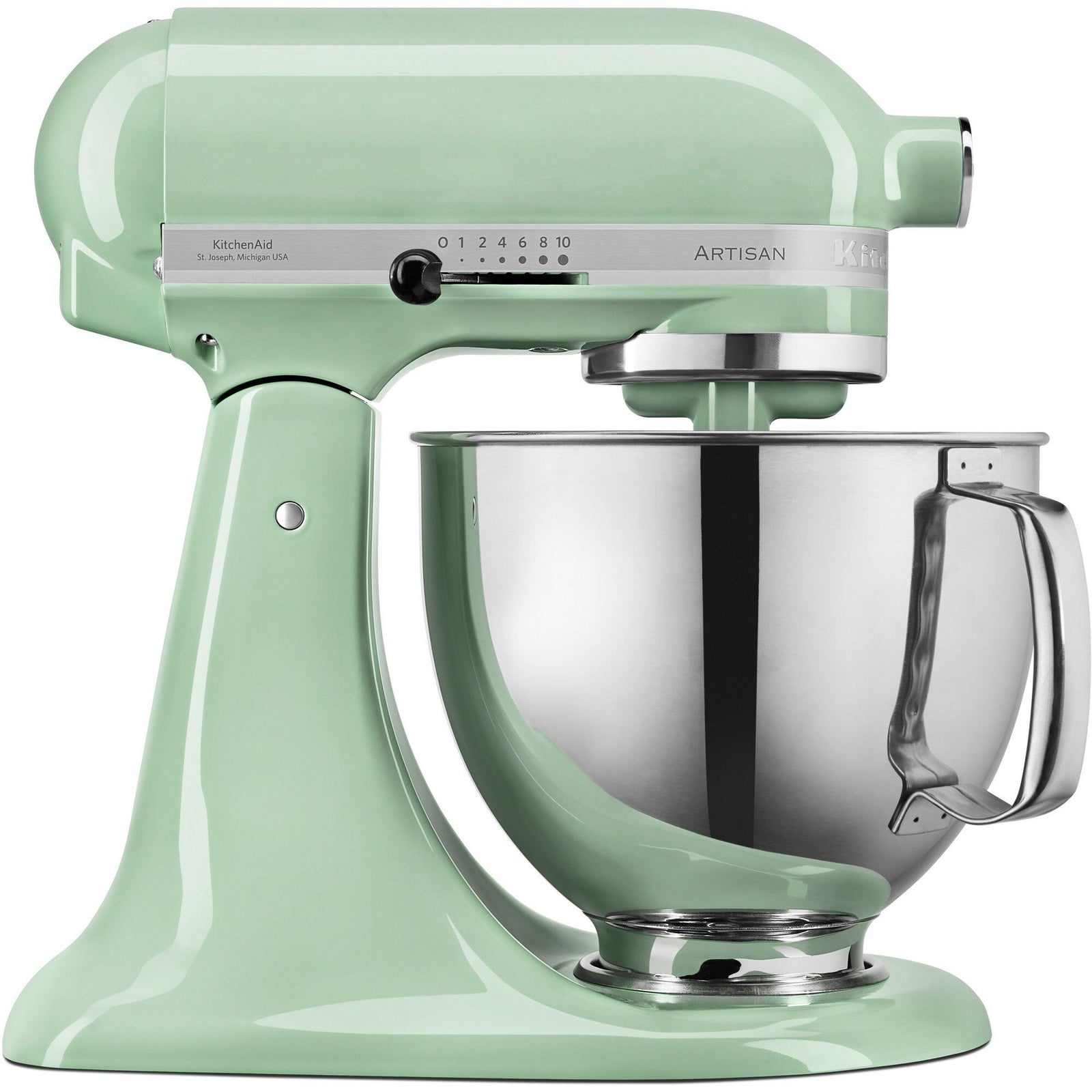 Kitchenaid Kitchenaid Artisan KSM125 4,8 liter, pistage – frontbillede (Røremaskiner)