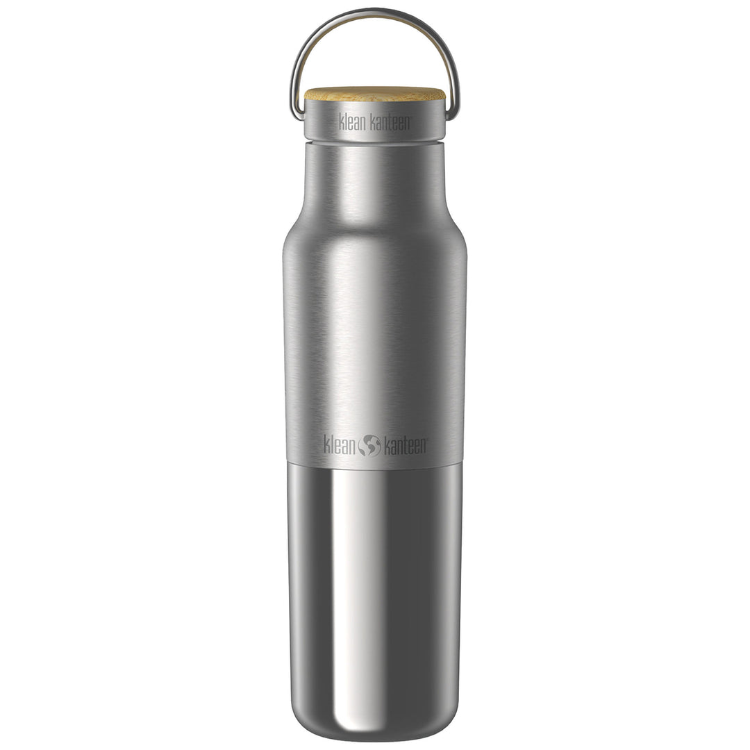 Klean kanteen Klean kanteen Insulated Reflect flaske med bambuslåg 355 ml ❤ vinkelbillede (Friluftsliv)