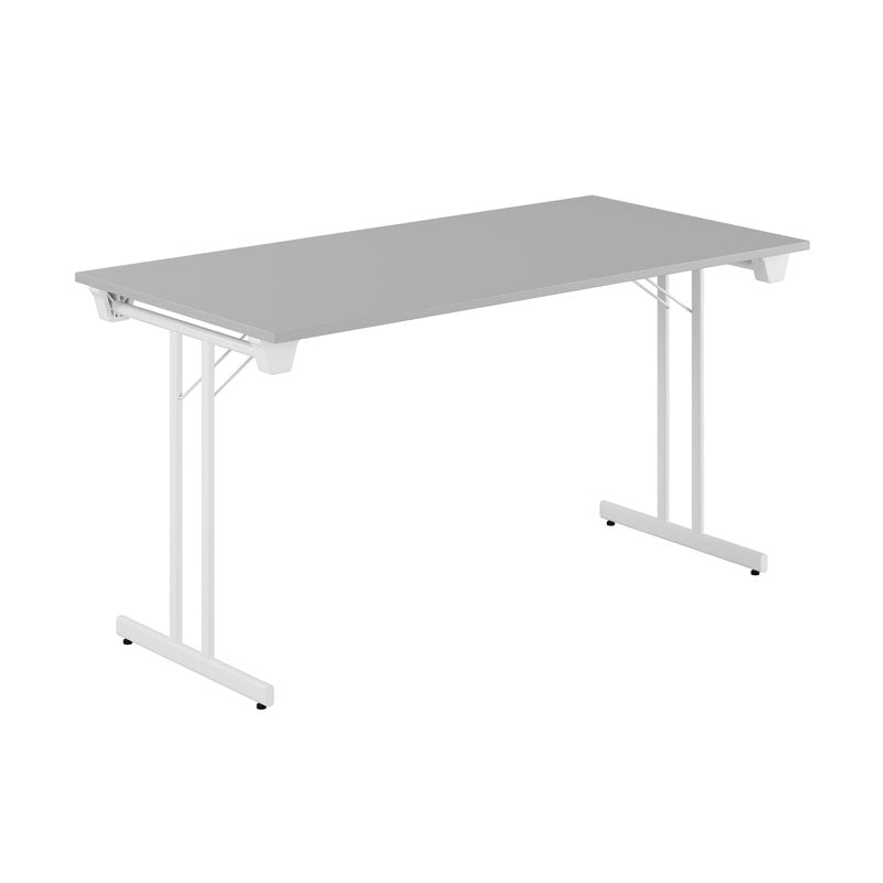 Produktbillede af Dinner Style 140x70cm Sammenklappeligt bord Grå-hvid på tilbud