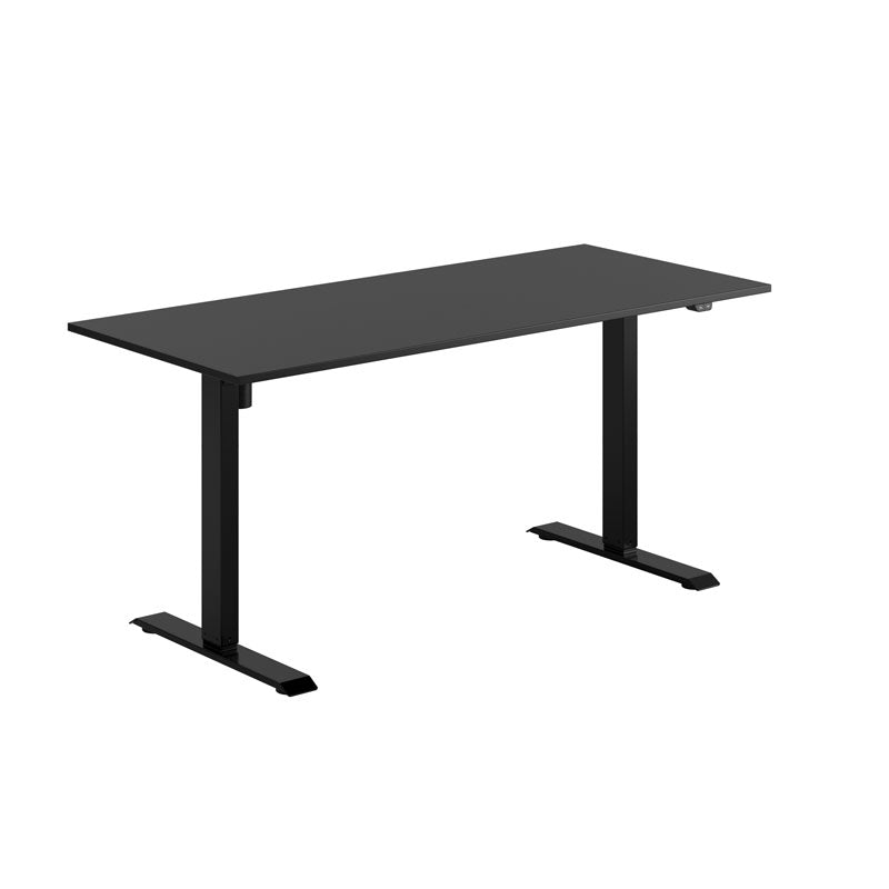 Produktbillede af EASY Hæve/Sænkebord m/1 motor 160x70cm Sort sort på tilbud