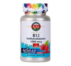 Stort online udvalg i KAL B12 Methylcobalamin 90 smelte tabl. ❤ KAL ❤ Hurtig levering: 1 - 2 Hverdage og gratis fragt v/køb over 295 kr. GLS til pakkeshop ❤ Varenummer: HG-7917 og barcode / Ean: 021245751830 på lager - Kæmpe udvalg i Sundhed - Over 454 kendte brands på udsalg