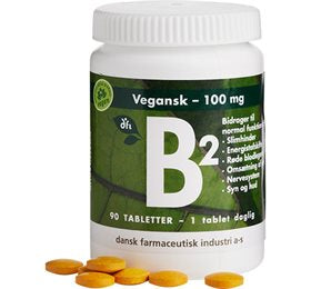 Detaljeret produktbillede af DFI B2 100 mg 90 tabl. på tilbud