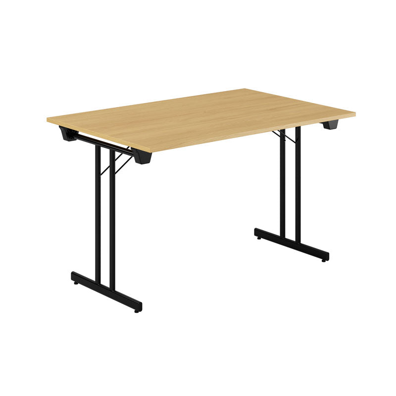 Produktbillede af Dinner Style 120x80cm Sammenklappeligt bord Eg-sort på tilbud
