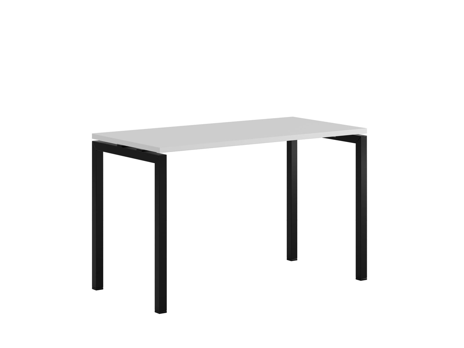 Produktbillede af Luna U Bord 120x60cm Hvid-sort på tilbud
