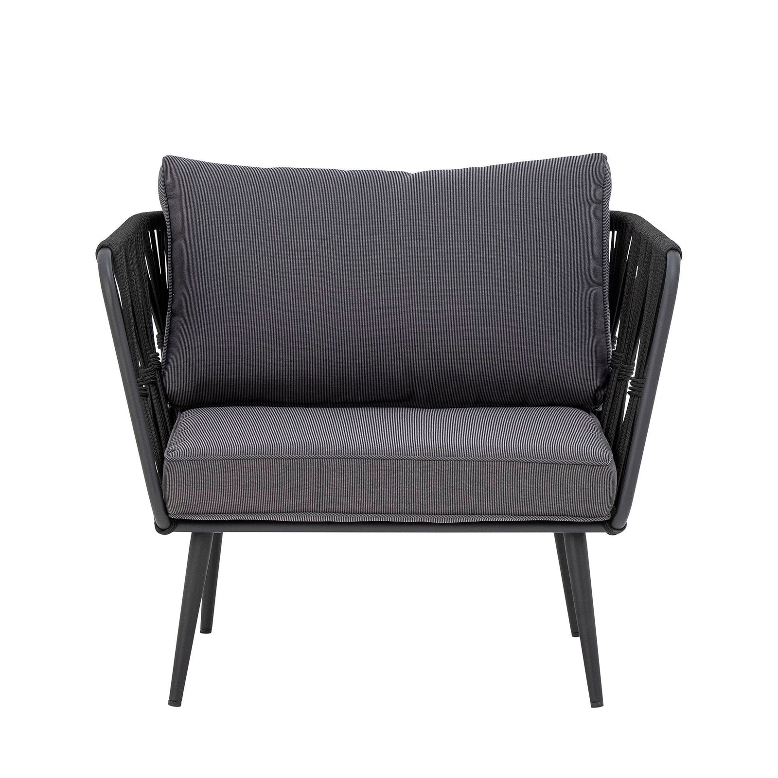 Produktbillede af BLOOMINGVILLE PAVONE LOUNGESTOL METAL SORT 87 i premium kvalitet
