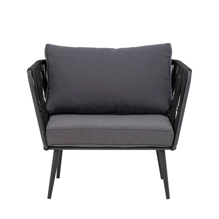Produktbillede af BLOOMINGVILLE PAVONE LOUNGESTOL METAL SORT 87 i premium kvalitet