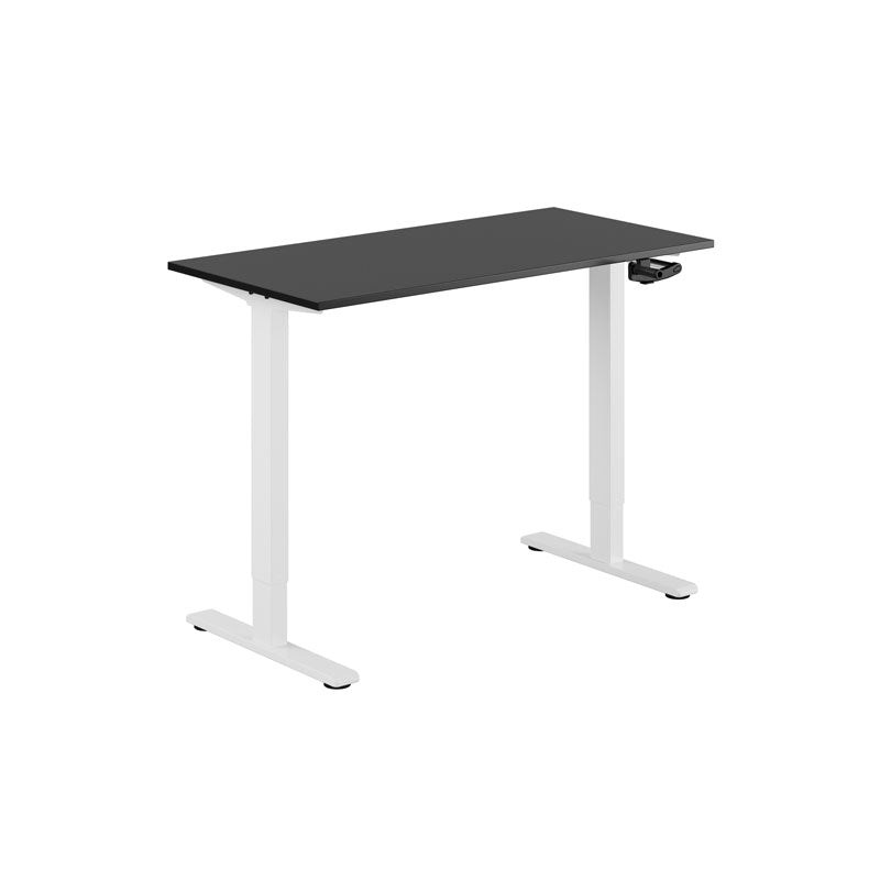 Produktbillede af ECO Hæve/Sænkebord manuelt 120x60cm Sort-hvid på tilbud